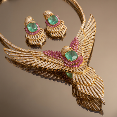 Superia Wing Necklace Set