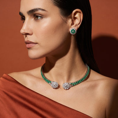 Emerald Éclat Necklace Set