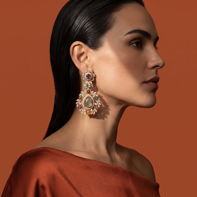 Sia Teardrop Chandelier Earrings