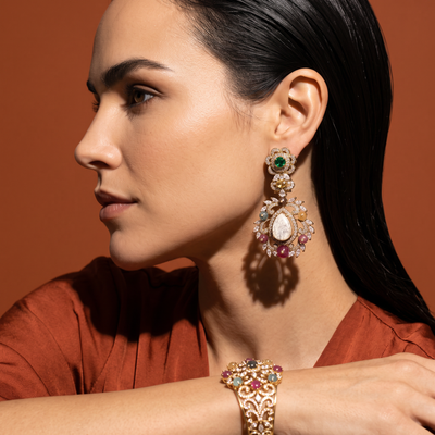 Sia Teardrop Chandelier Earrings