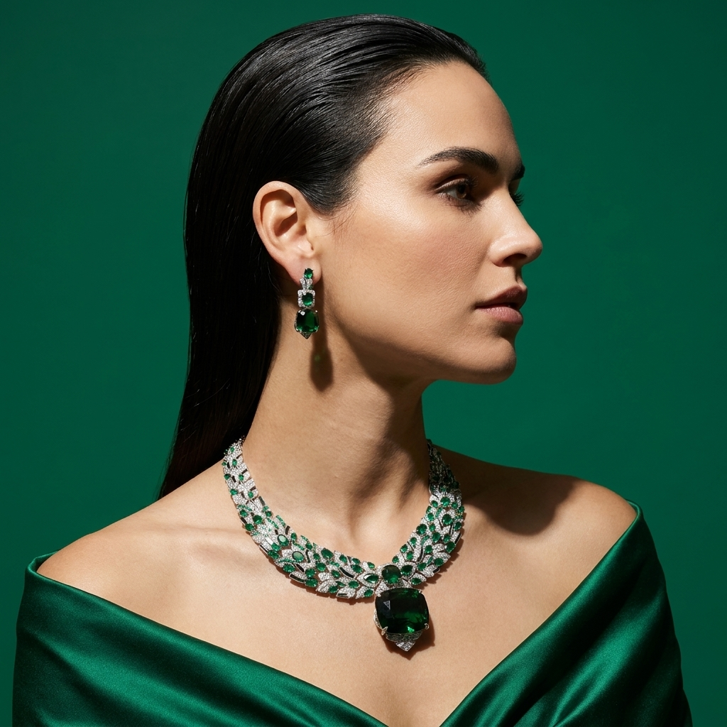 Alizeh Statement Necklace & Earring Set