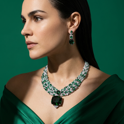 Alizeh Statement Necklace & Earring Set