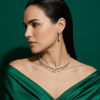 Citrine Torque Necklace Set