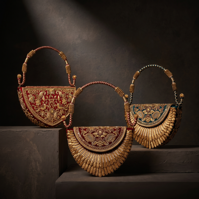 Sona Arc Fan Flap Bag - Green