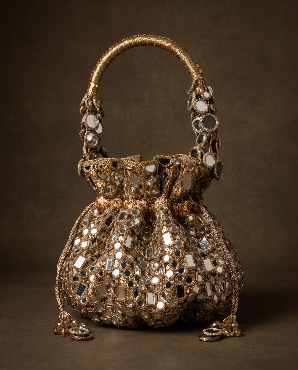 Aaina Gol Potli Bag