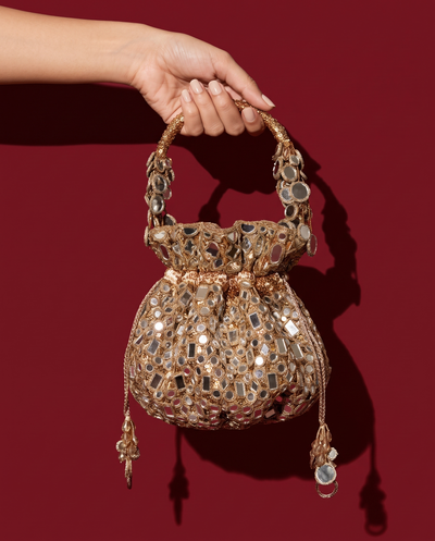 Aaina Gol Potli Bag