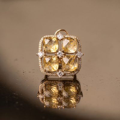 Miraaj Square Stud Earrings