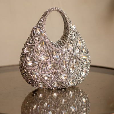 Tesoro Silver Crystal Bag