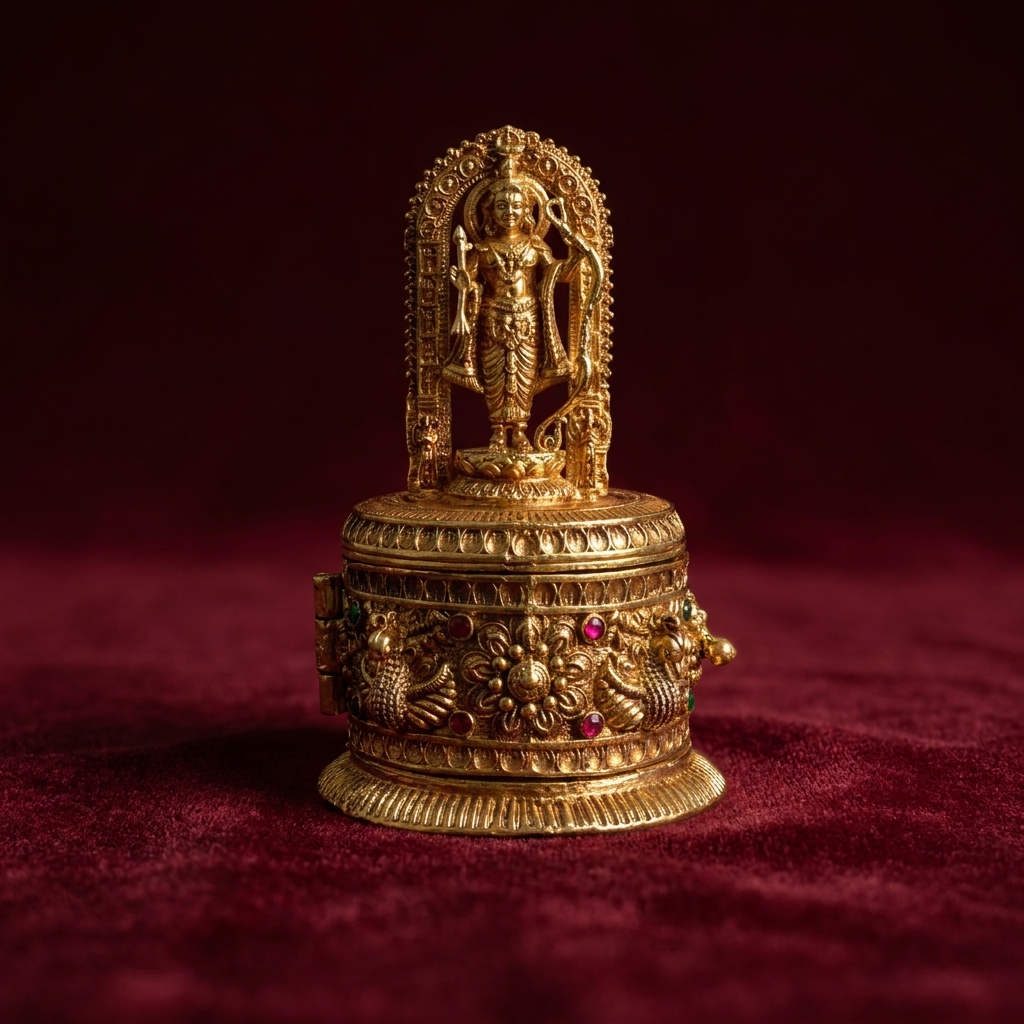 Saanjh Brass Keepsake Box