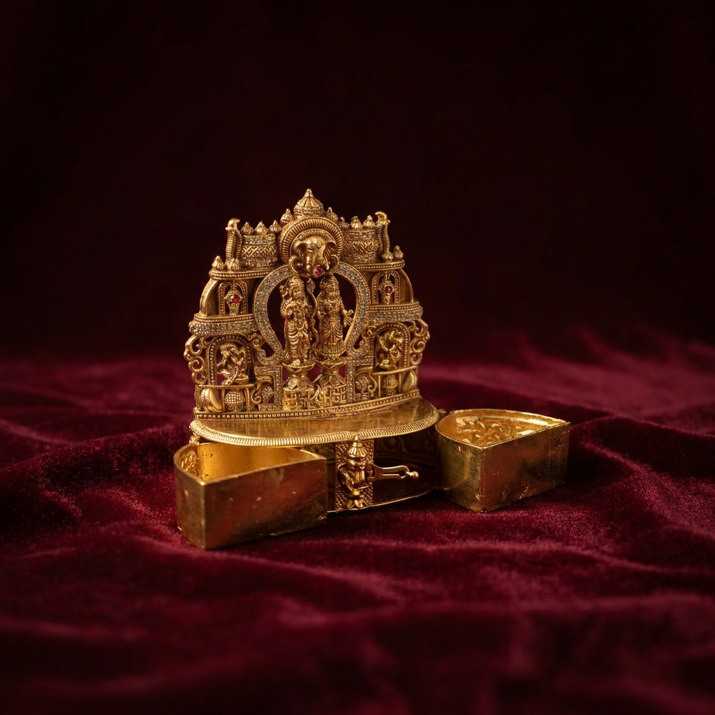 Zaara Brass Keep Sake Box