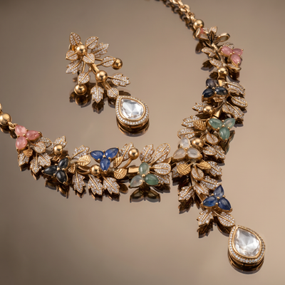 Chitra Botanical Necklace Set