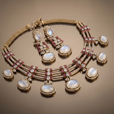 Reet Zareen – chandrika necklace set by Ozel
