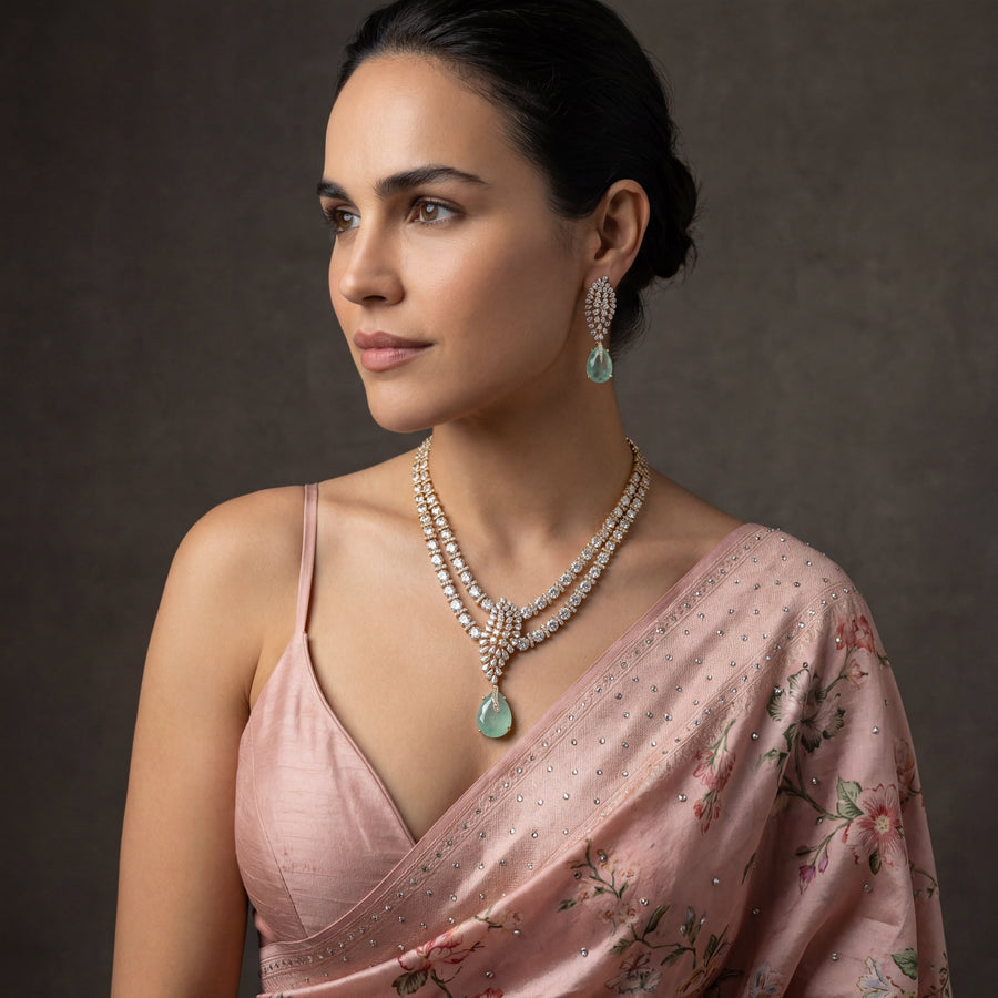 Noorina Pendant Necklace Set – artisan Indian jewelry by Ozel