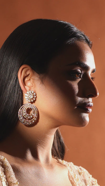 Concentric Radiance Drop Earrings