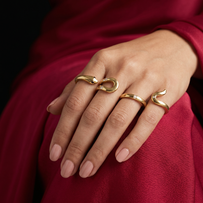 Serpent Line Ring