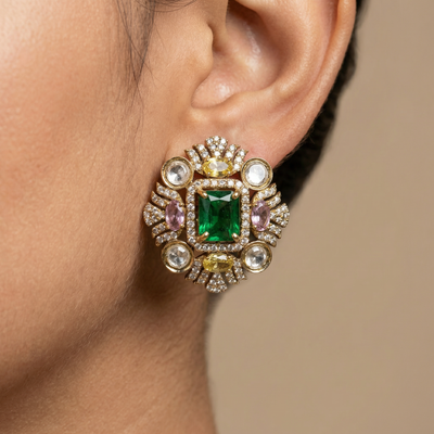 Sofia Navira Statement Earrings – ornate evening earrings by Ozel