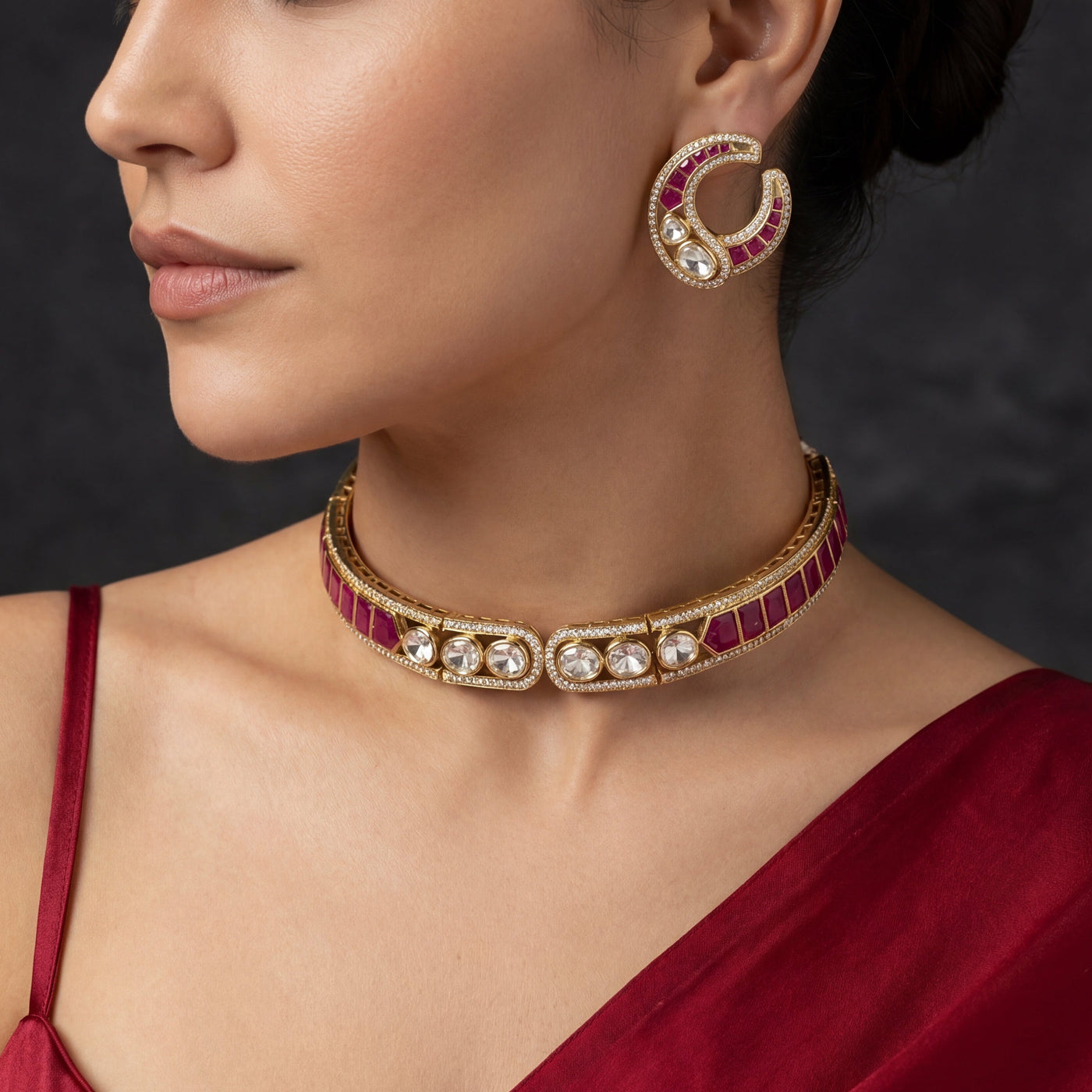 Tia Ruby Choker Set